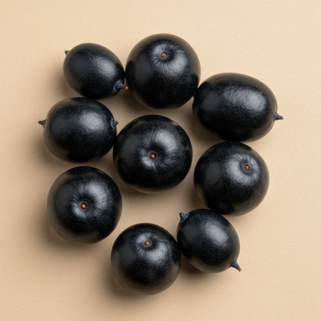 Schisandra chinensis Beeren Nahaufnahme Studio